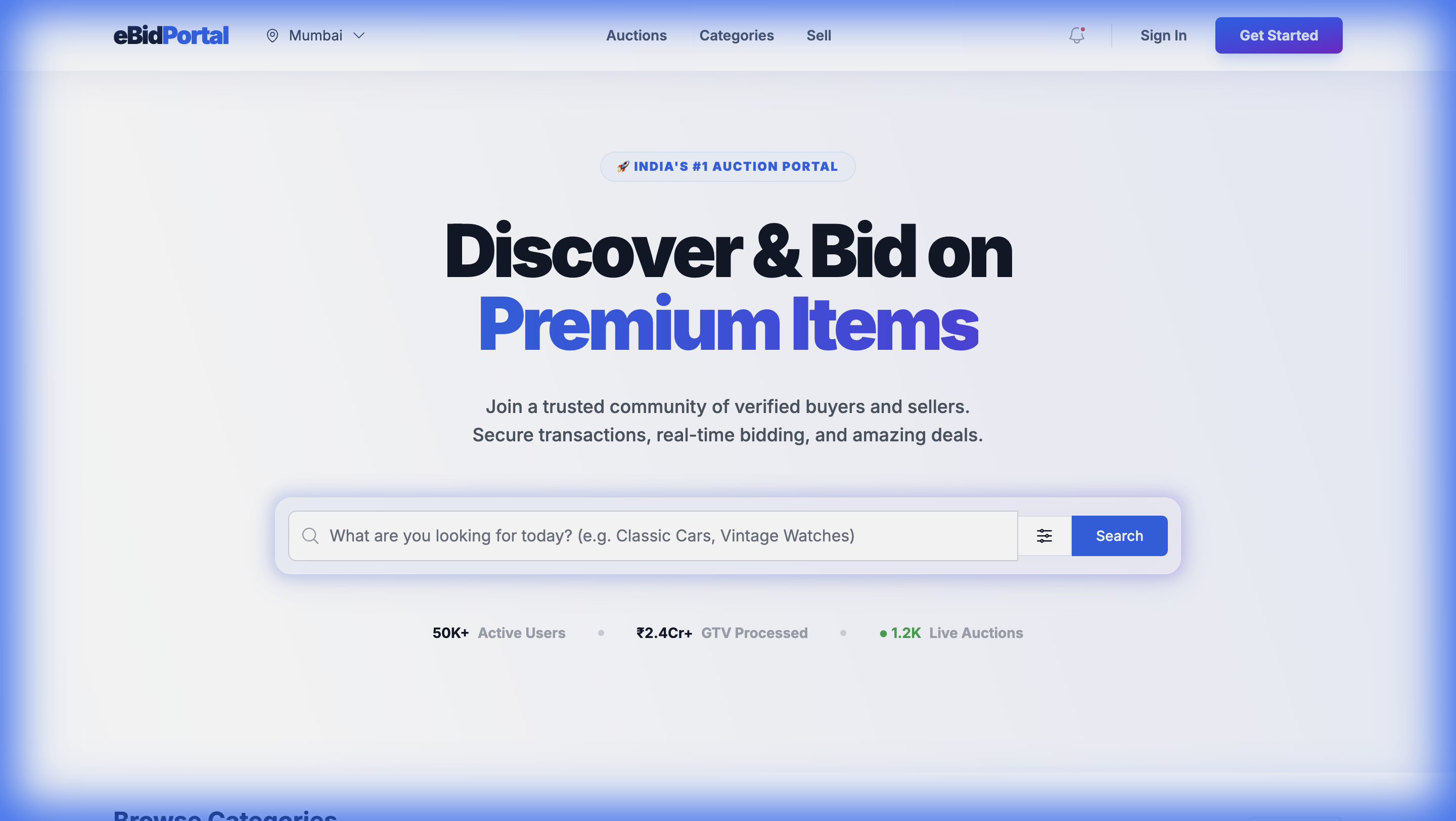 eBid Portal